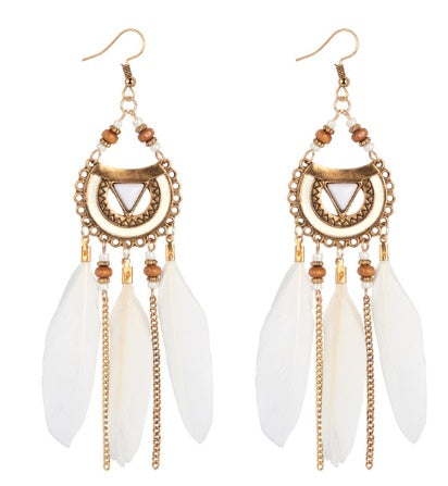 Bohemian Feather Earrings