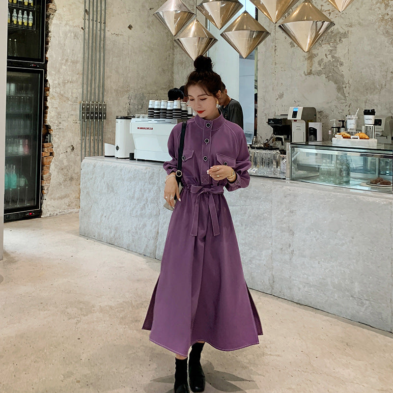 Purple Shirt Dress