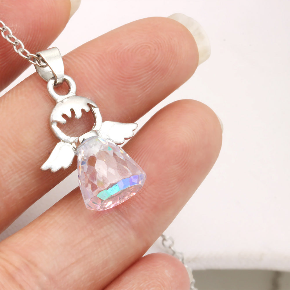 Crystal Little Angel Necklace