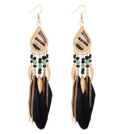 Bohemian Feather Earrings