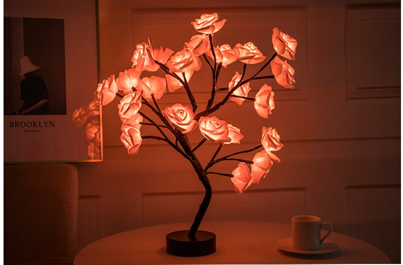 Rose Flower LED Table Lamp