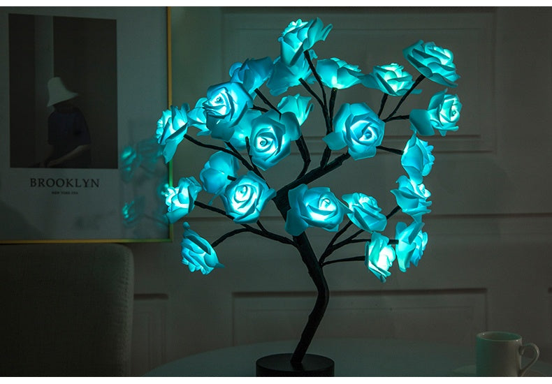 Rose Flower LED Table Lamp