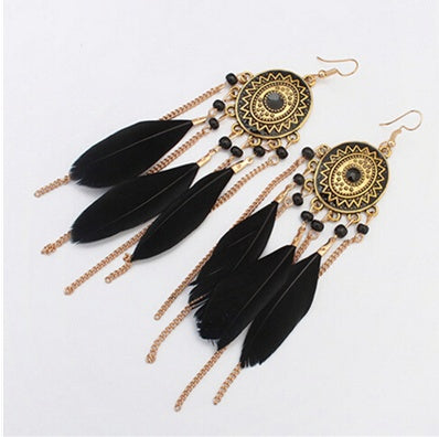 Bohemian Feather Earrings