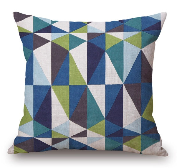 Sofa Linen Modern Abstract  Art Geometric Pillowcase