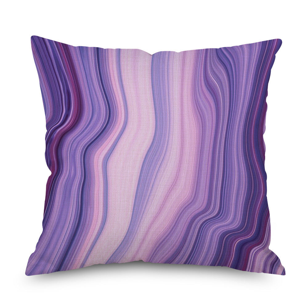 Purple Series Pattern Linen Pillowcase