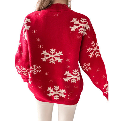 Knitted Fluffy Loose Christmas Sweater