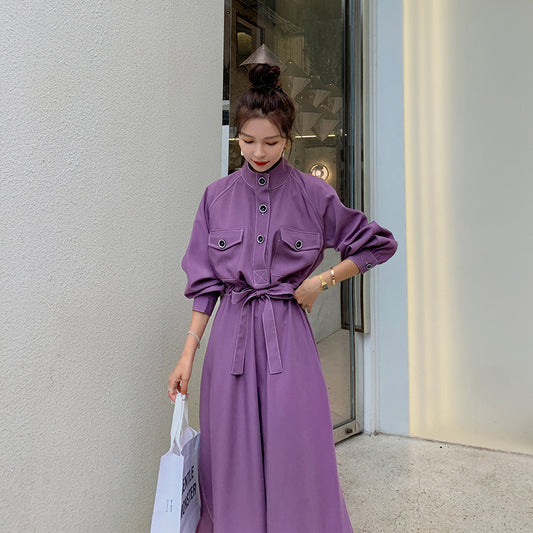 Purple Shirt Dress