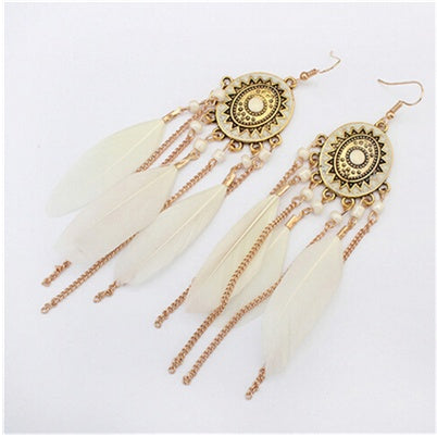 Bohemian Feather Earrings