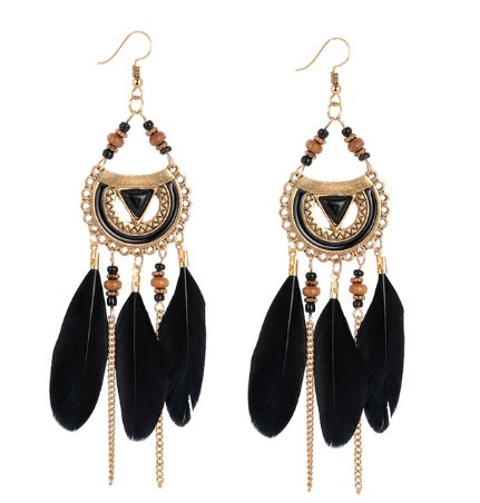 Bohemian Feather Earrings