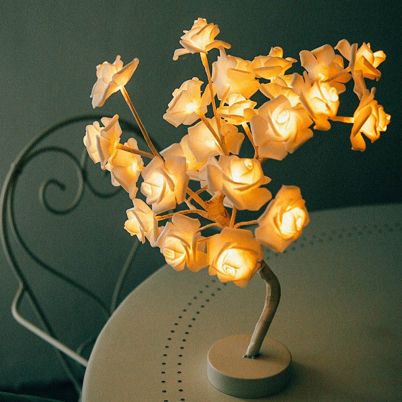 Rose Flower LED Table Lamp