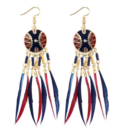 Bohemian Feather Earrings