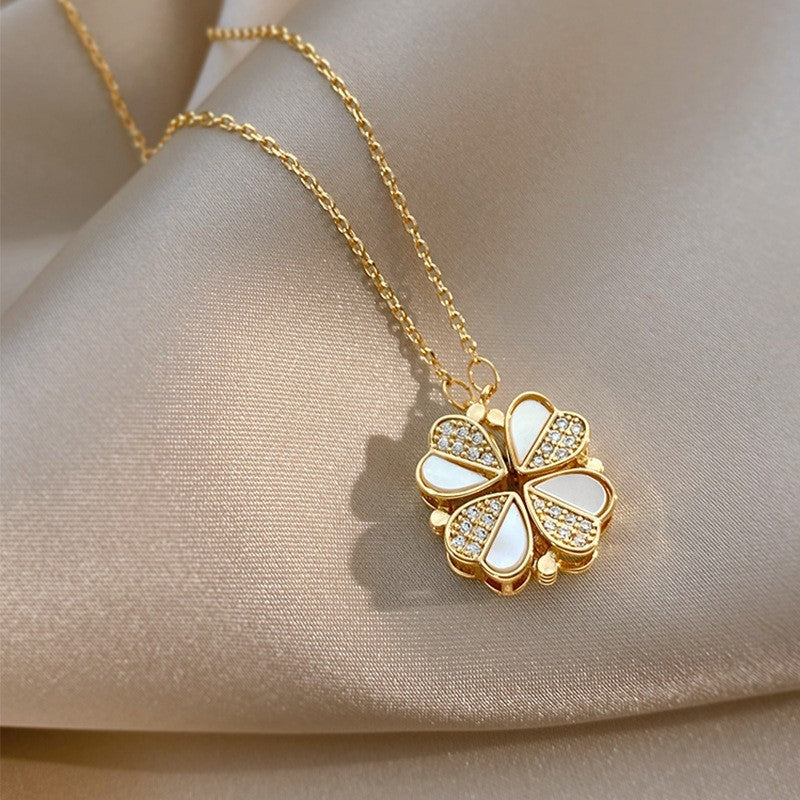 Luxury Four Leaf Clover Pendant