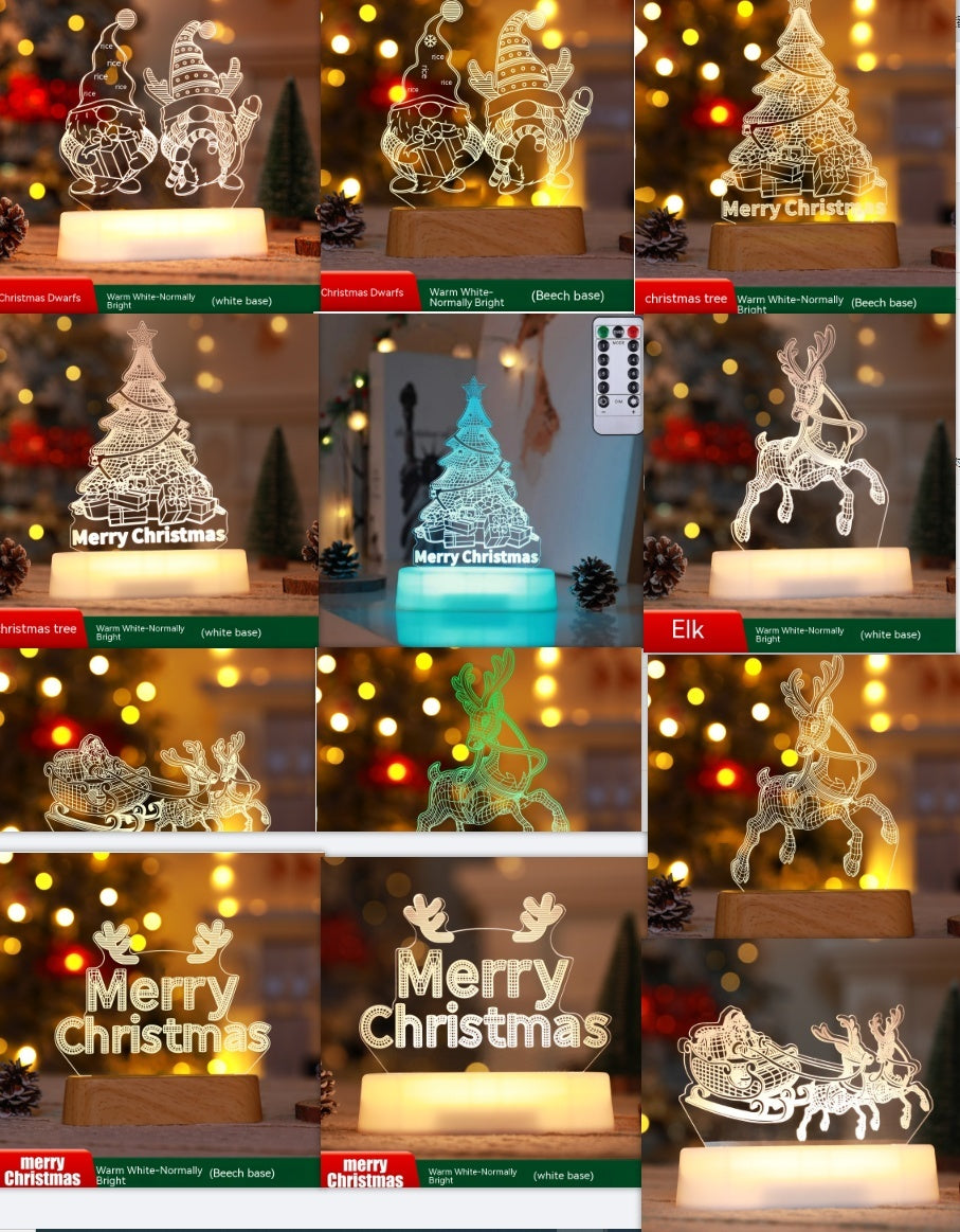 Christmas Decoration 3D Lamp