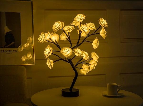 Rose Flower LED Table Lamp