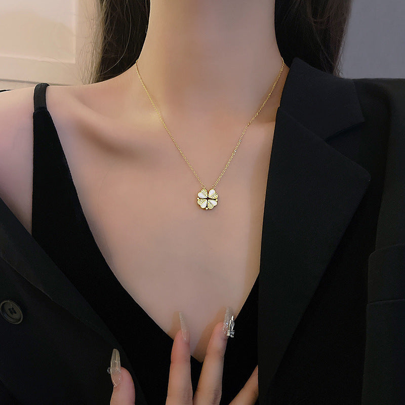 Luxury Four Leaf Clover Pendant