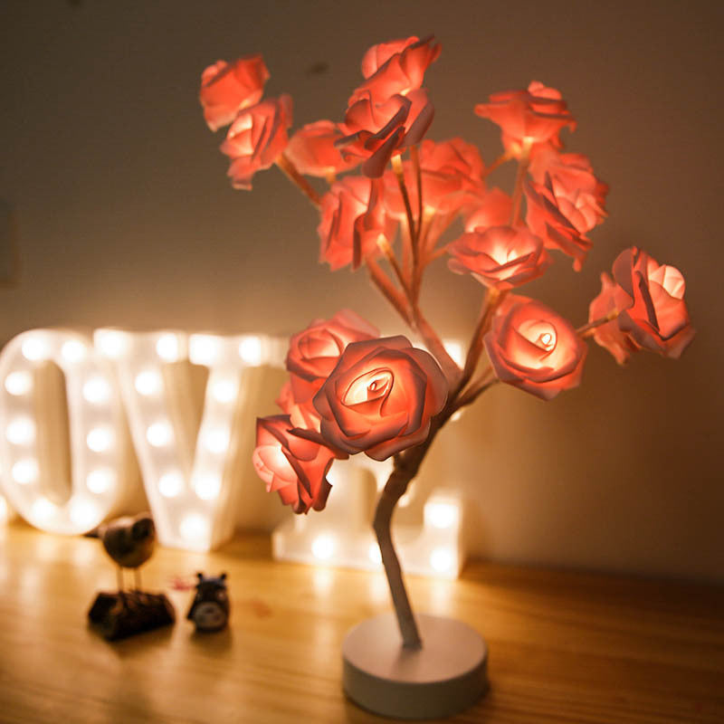 Rose Flower LED Table Lamp