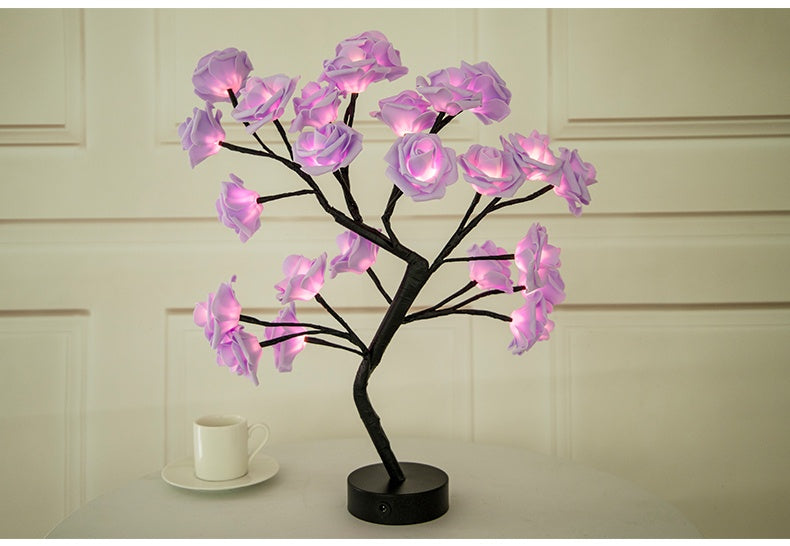 Rose Flower LED Table Lamp