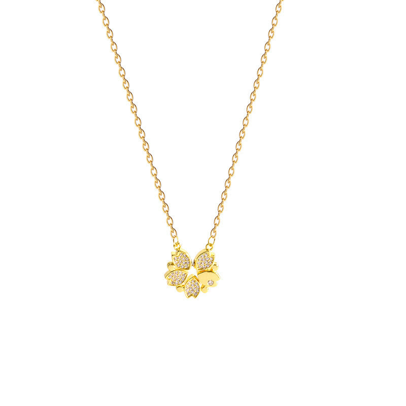 Luxury Four Leaf Clover Pendant