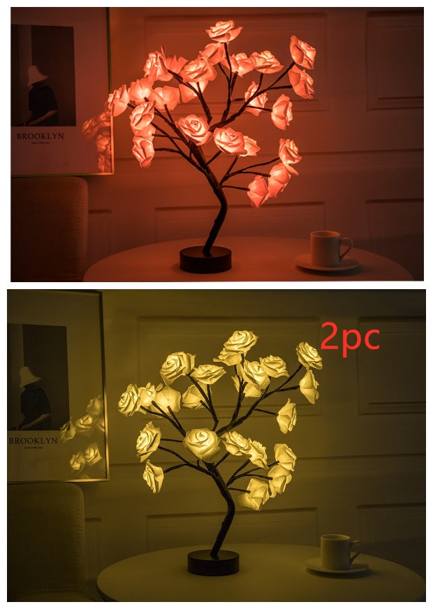 Rose Flower LED Table Lamp