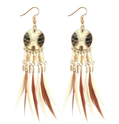 Bohemian Feather Earrings