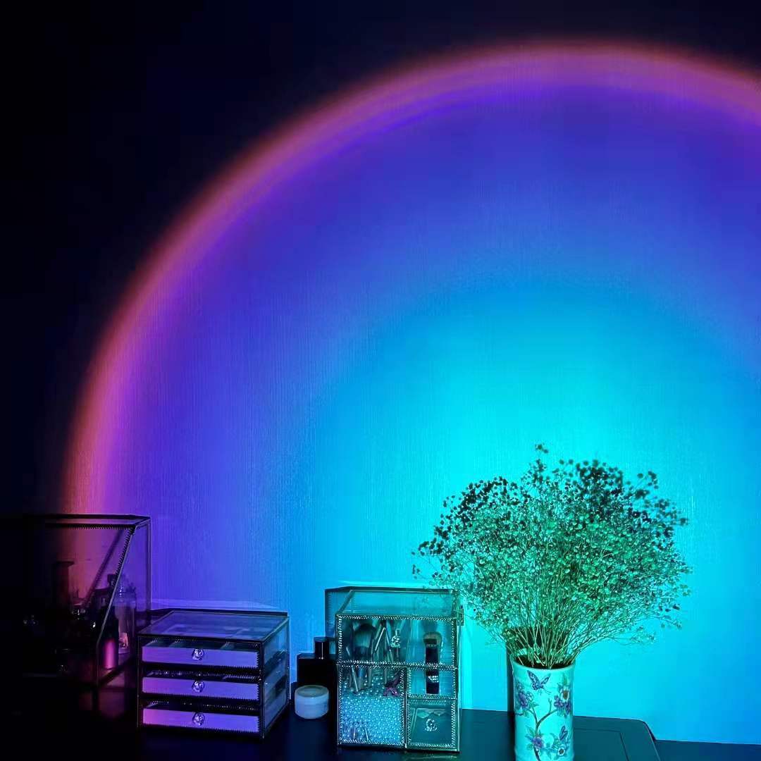 Rechargeable Rainbow Projection Sunset Lamp