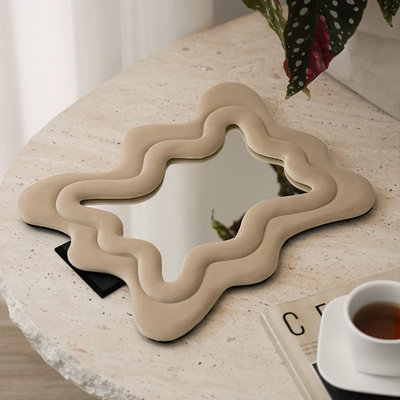 Decorative Bedroom Wavy Shaped Mirror