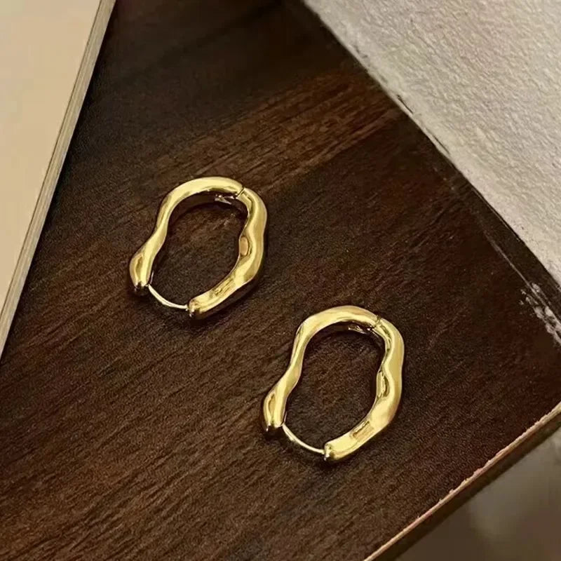 Trendy Round Hoop Earrings