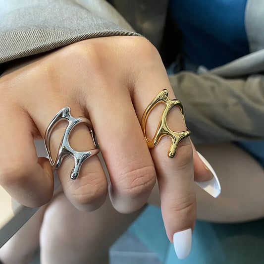 Geometric Irregular Open Rings