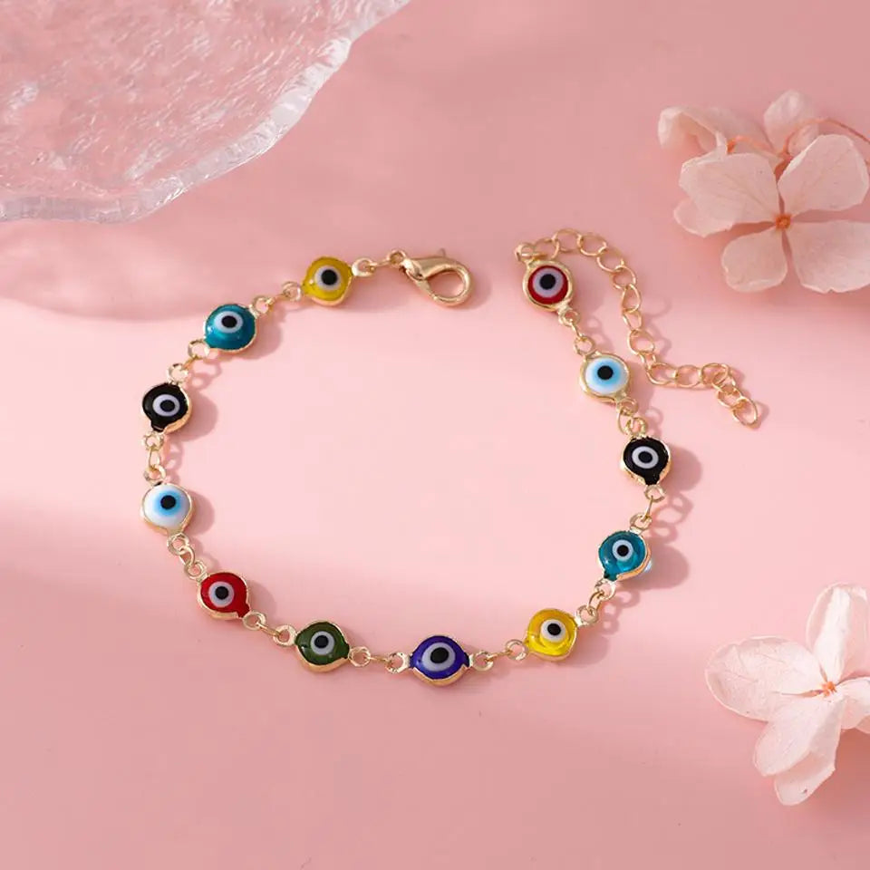 Lucky Turkey Evil Eye Bracelet