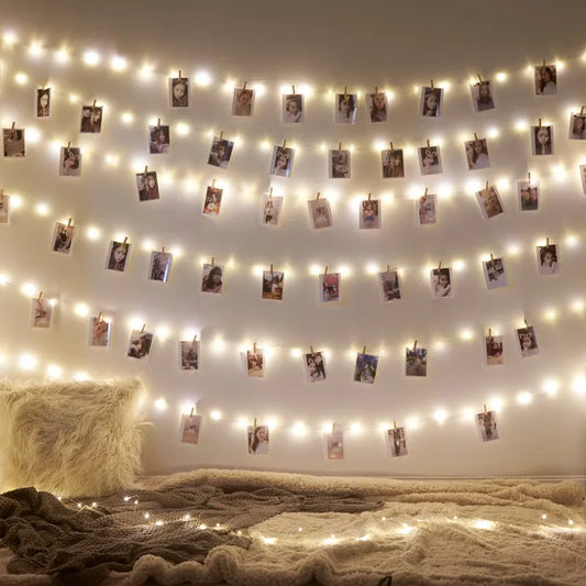 LED String Lights 2M/5M/10M Photo Clip