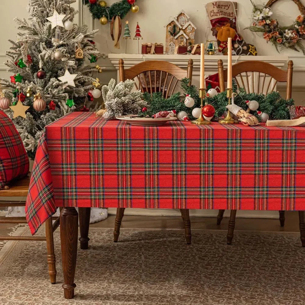 Xmas Plaid Tablecloth