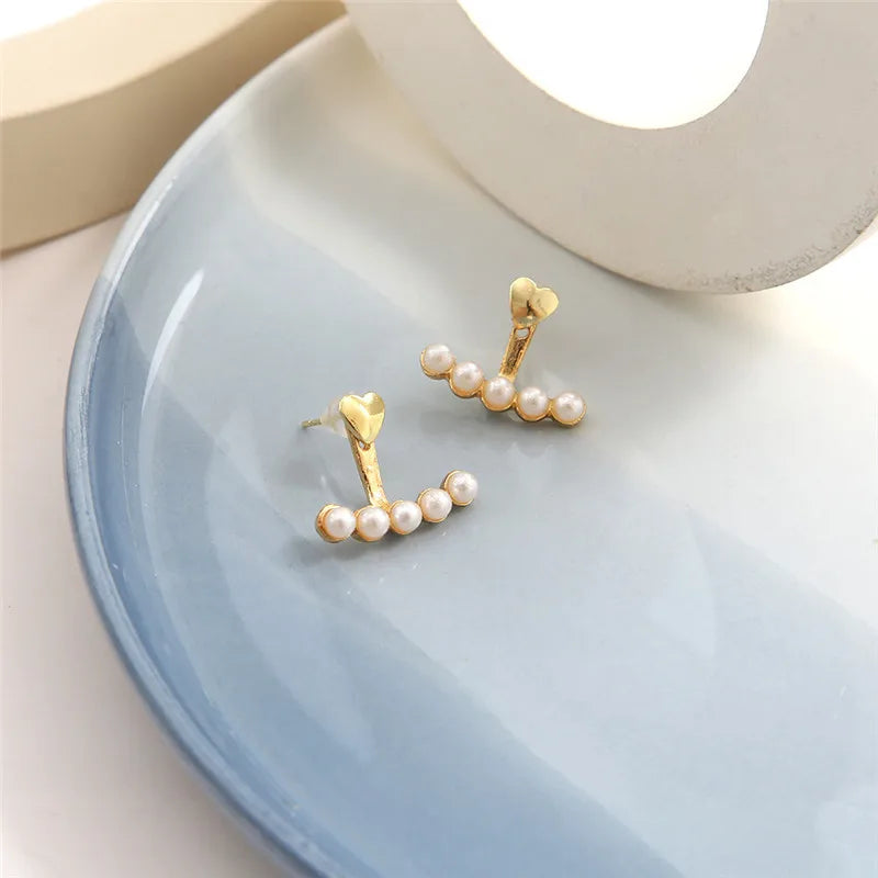 New Elegant Pearl Stud Earrings