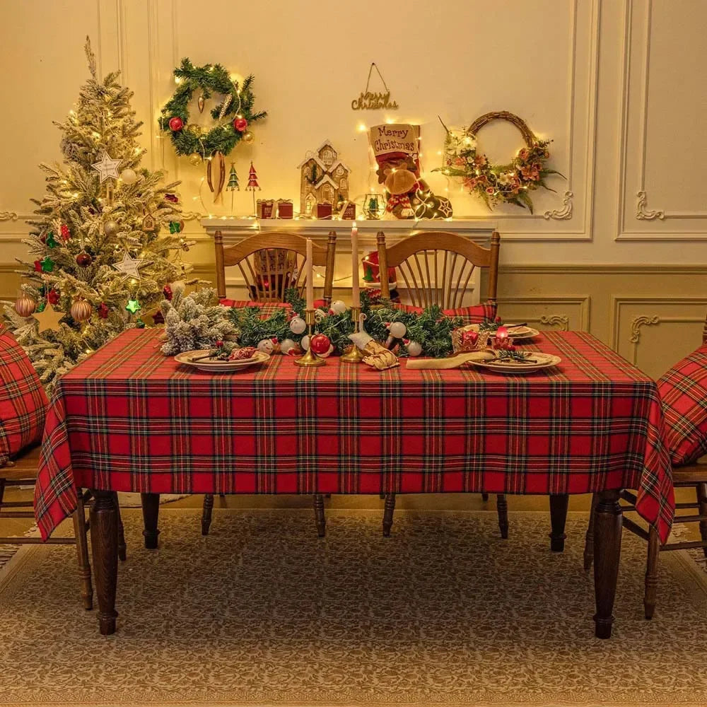 Xmas Plaid Tablecloth