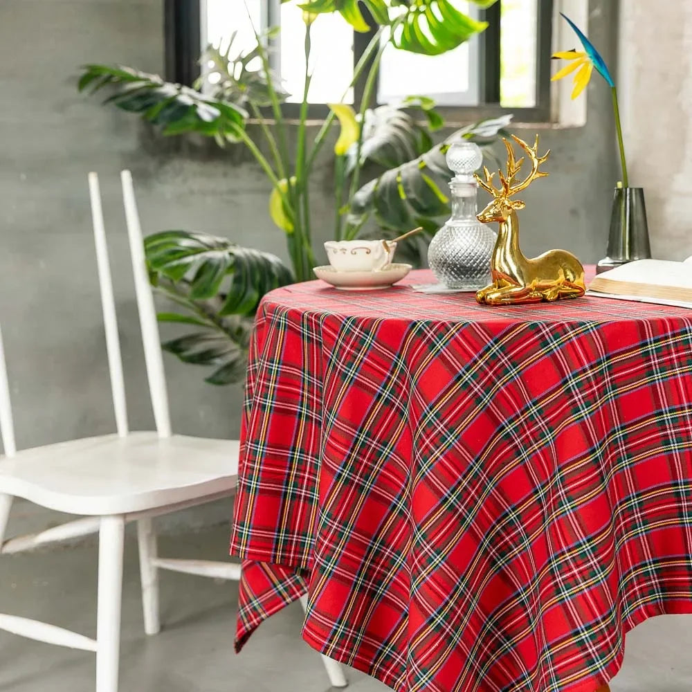 Xmas Plaid Tablecloth