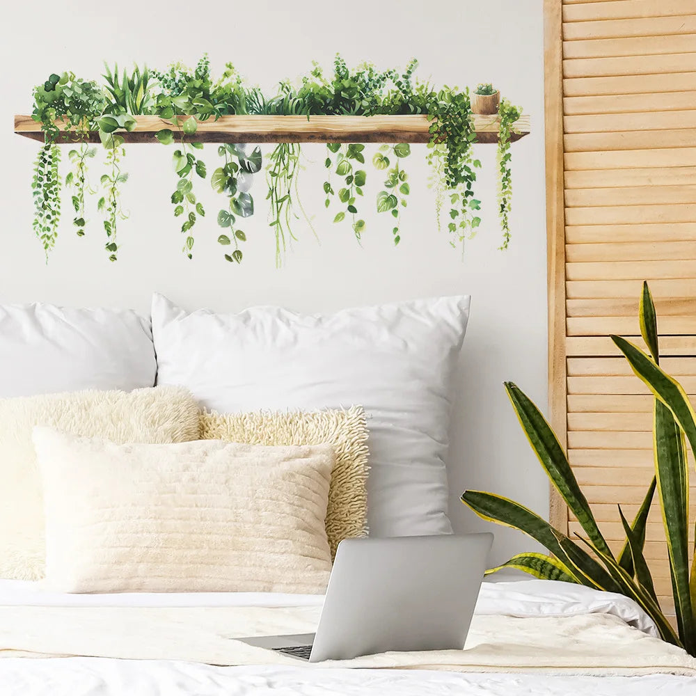 Fresh Green Plant Wall Landscaping Decorative Wall Stickers