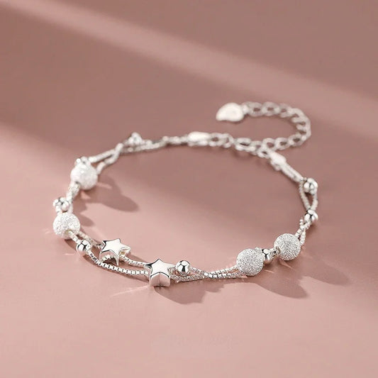 925 Sterling Silver Stars Bracelets