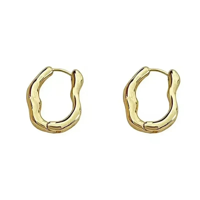 Trendy Round Hoop Earrings