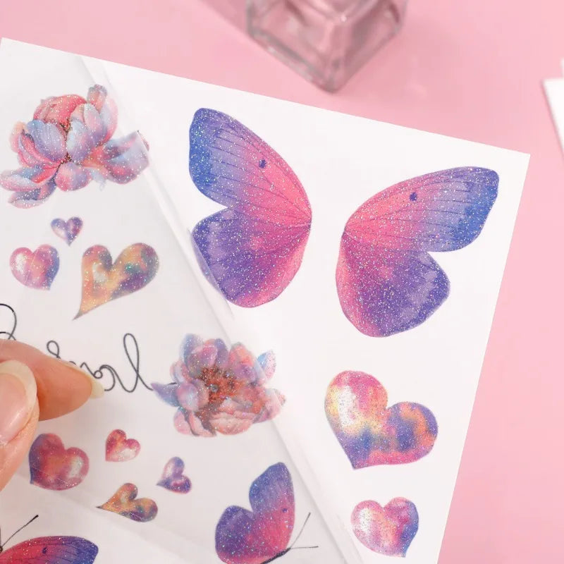 3D Fairy Butterfly Wings Shiny Tattoo Sticker