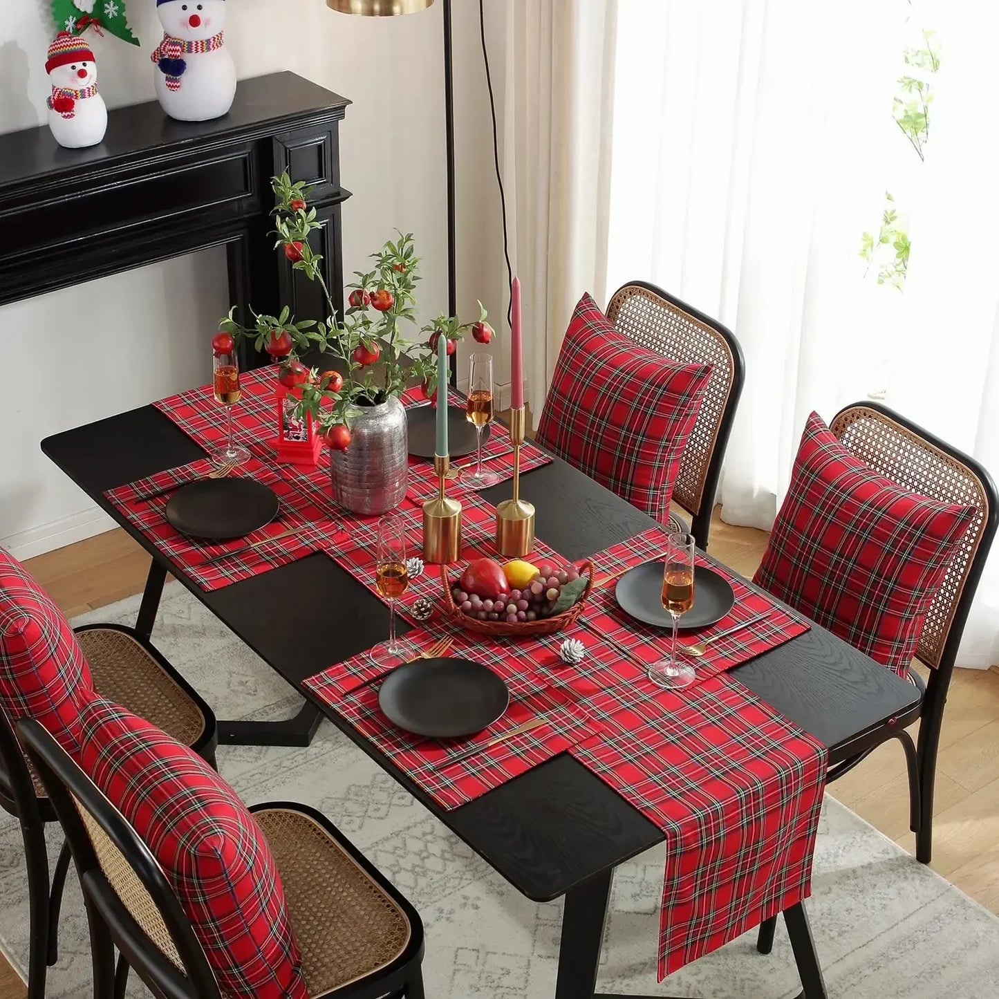 Christmas Scottish Tartan Plaid Tablecloth