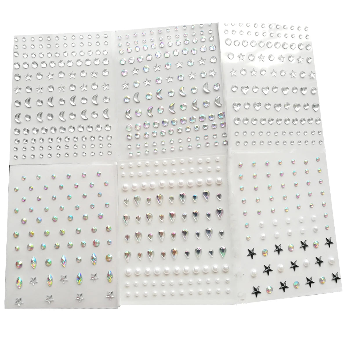 3D Eyes Face Jewels Stickers