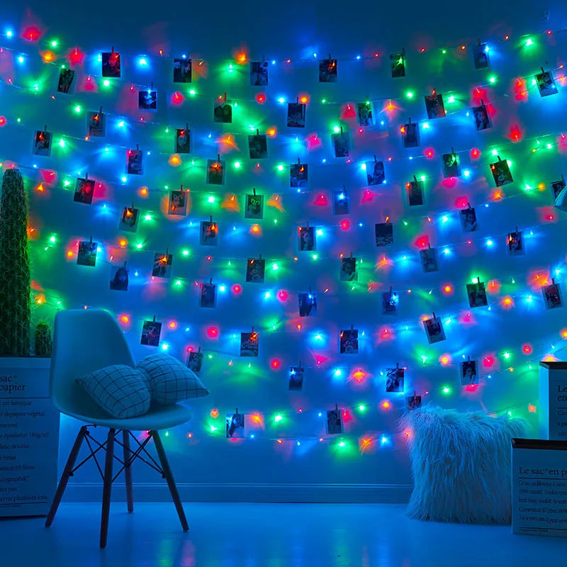 LED String Lights 2M/5M/10M Photo Clip