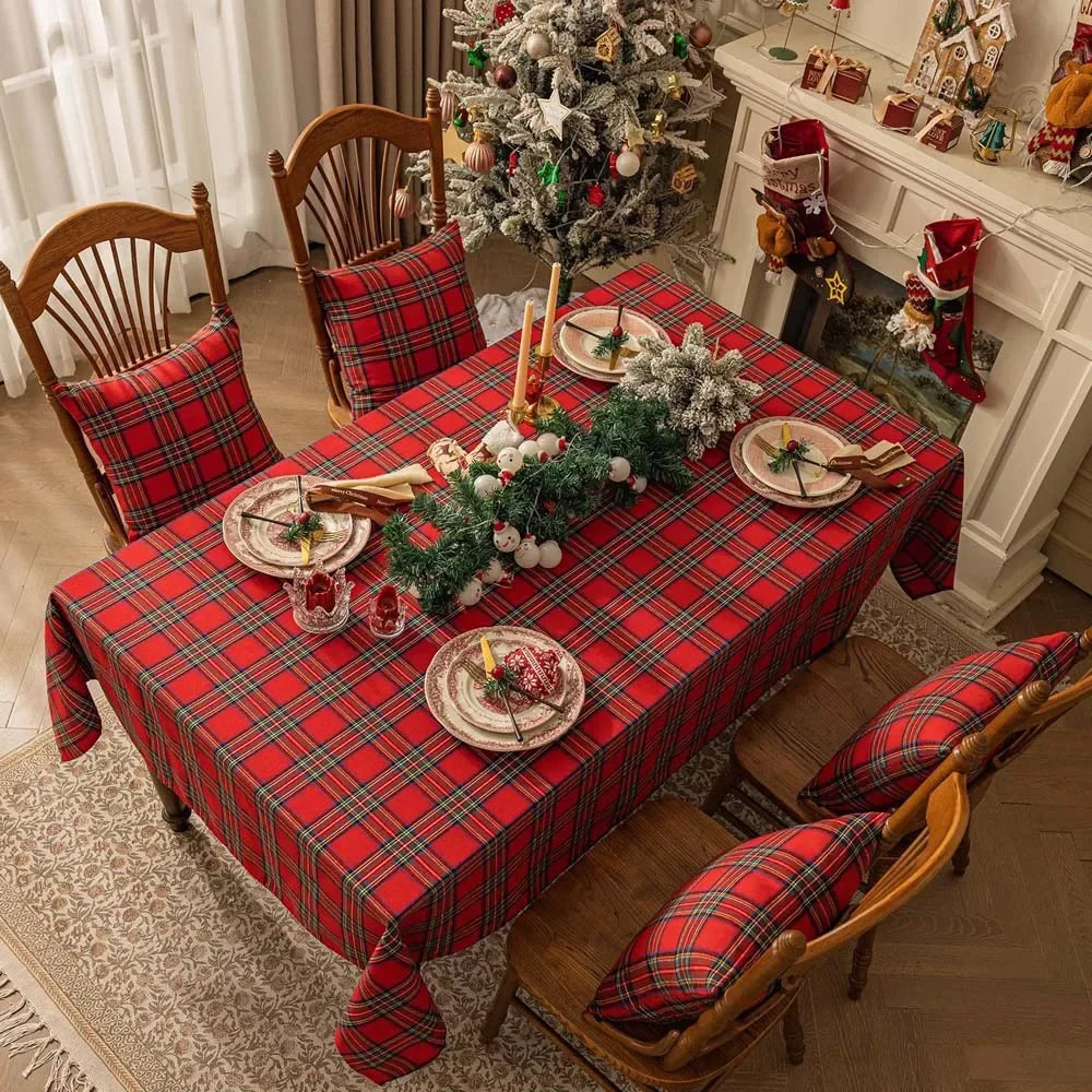 Xmas Plaid Tablecloth