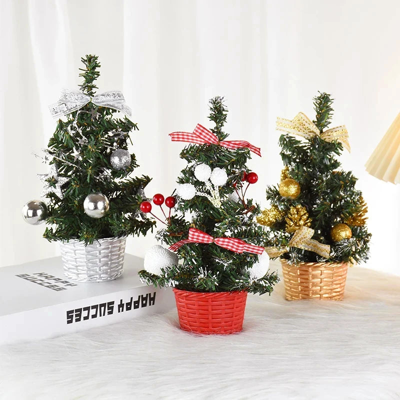 20/30cm Artificial Christmas Tree Table Ornament with LED Light