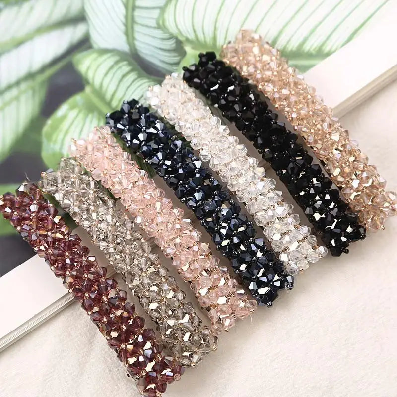 Crystal Rhinestone Barrettes Hair Clips