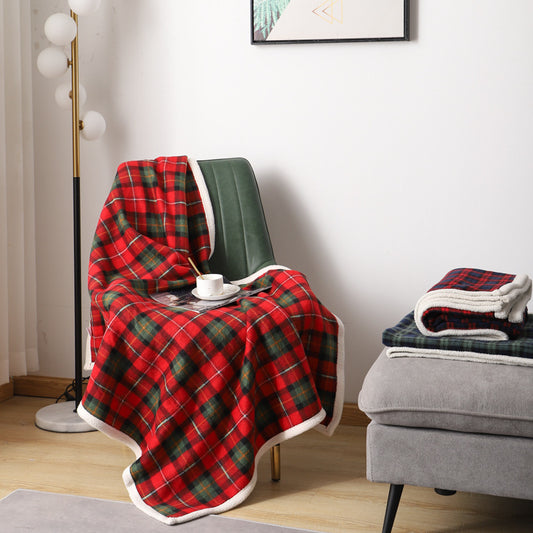 Lambswool Plaid Blanket