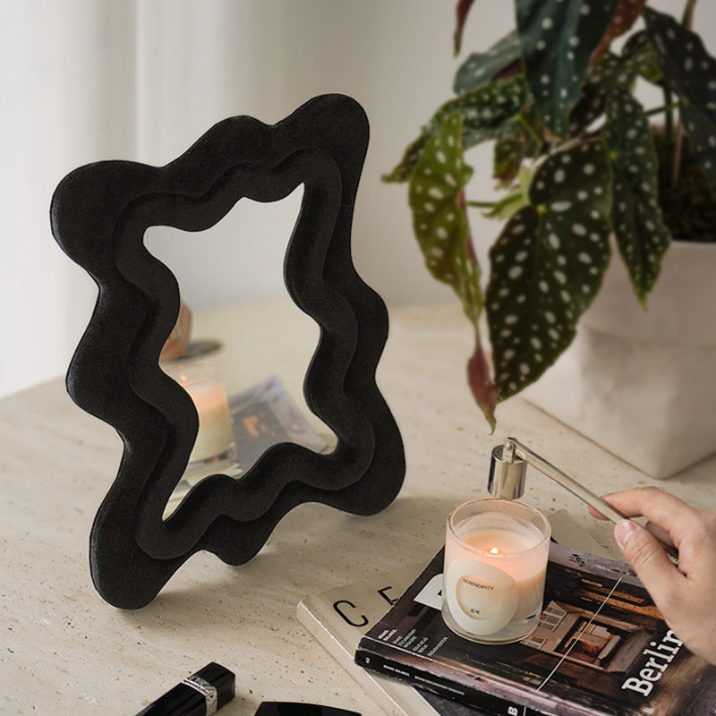 Decorative Bedroom Wavy Shaped Mirror