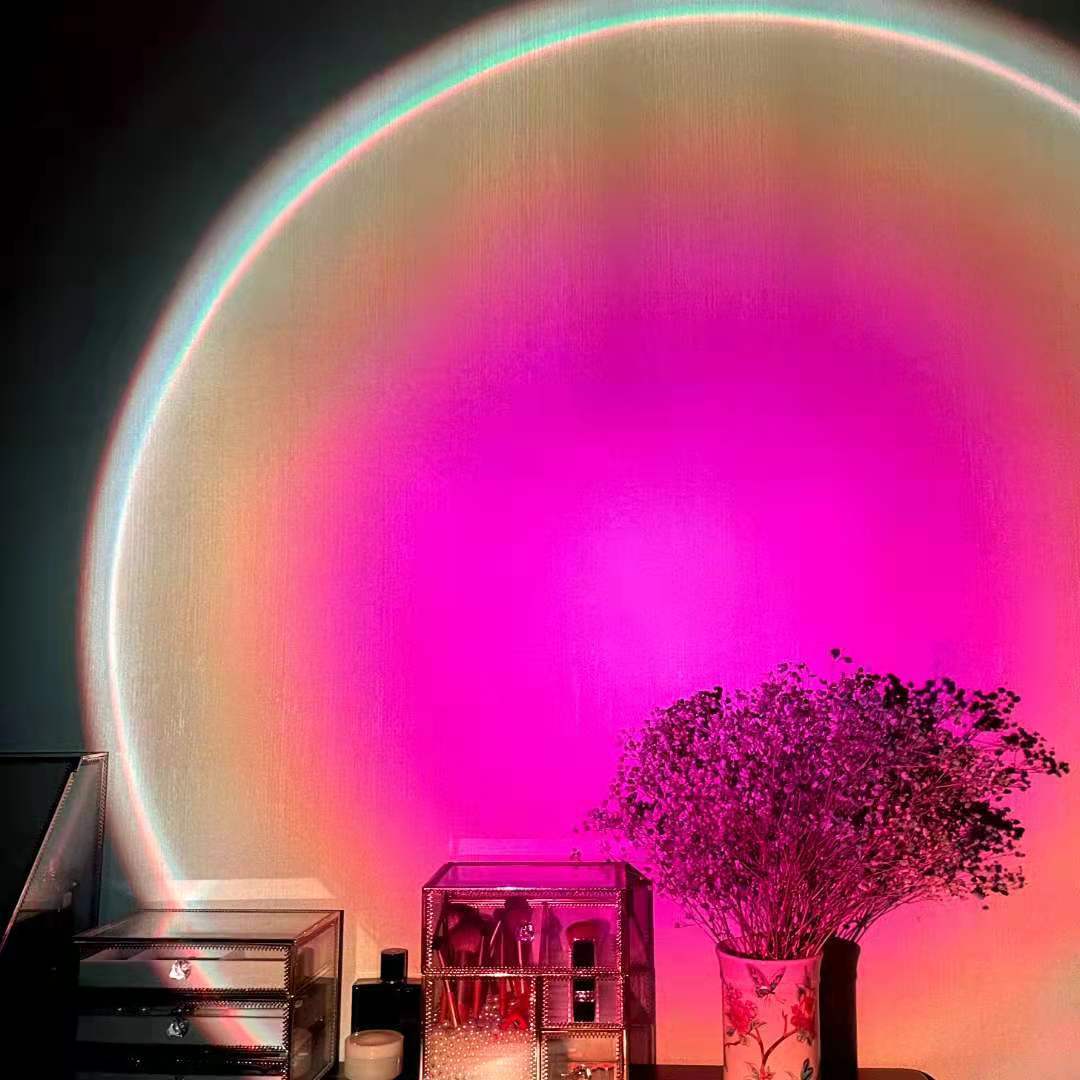 Rechargeable Rainbow Projection Sunset Lamp