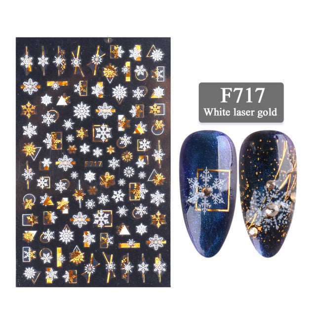 New Nail Stickers 3D Christmas Series