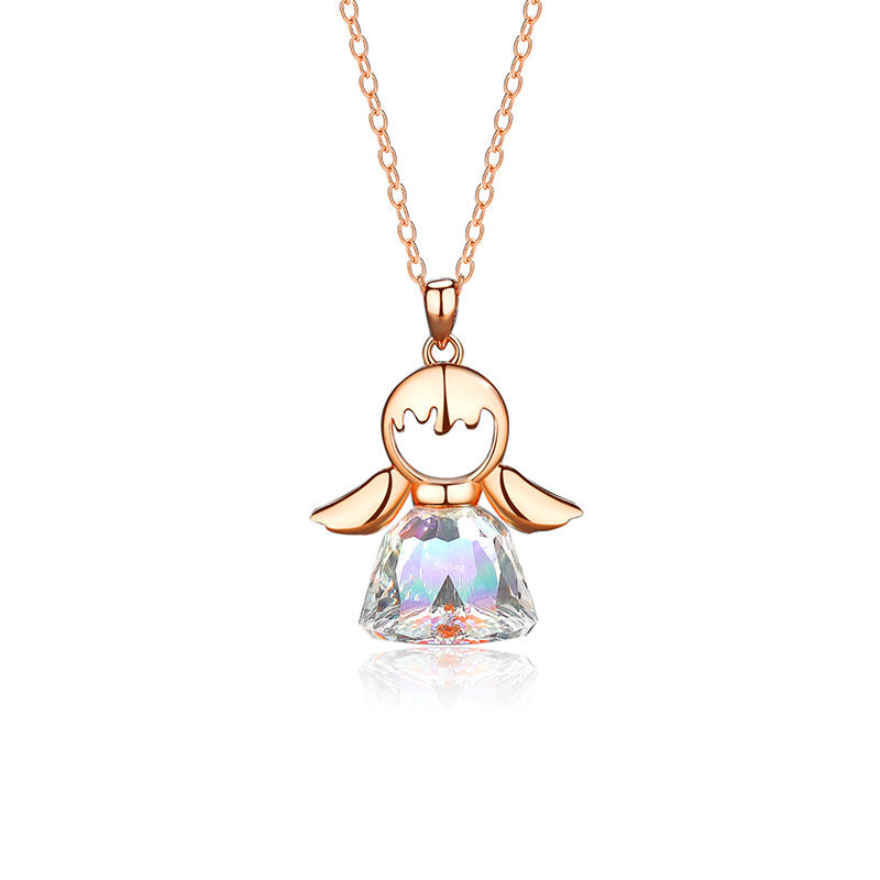 Crystal Little Angel Necklace