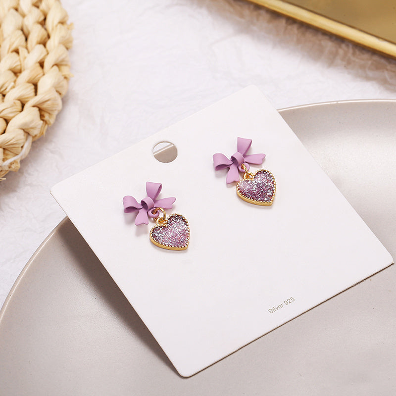 Purple Love Earrings